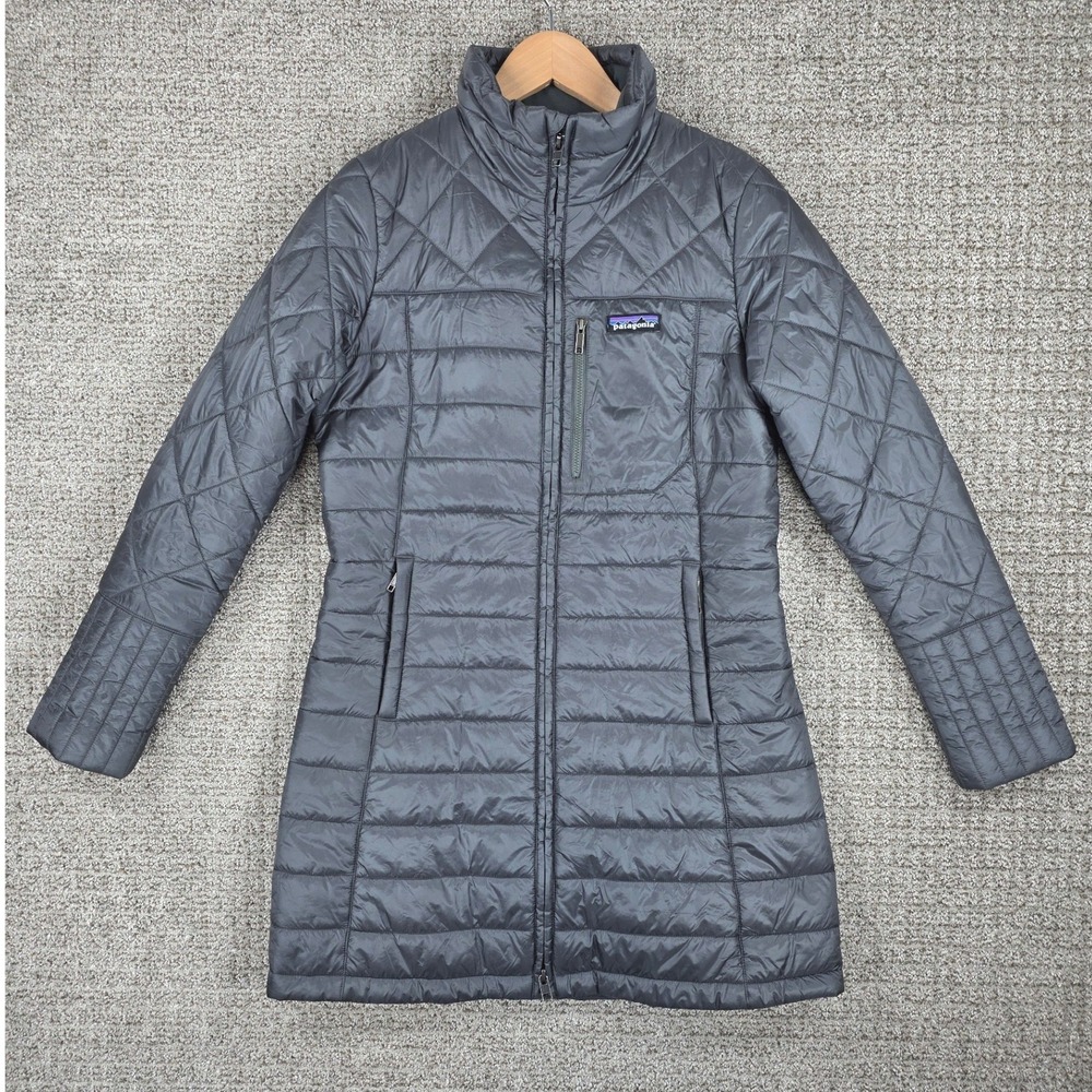 Patagonia Womens Radalie Parka Puffer Gray Quilted Insulated Jacket Small‎